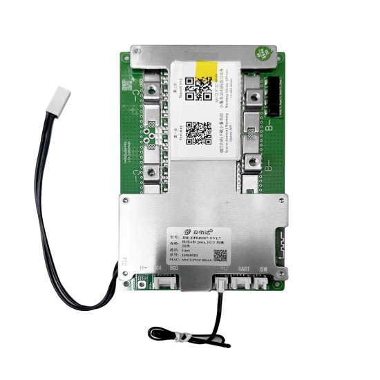 China Stock JBD 4S 12V 200A Smart BMS With Bluetooth UART and Heating function for LiFePO4 cells