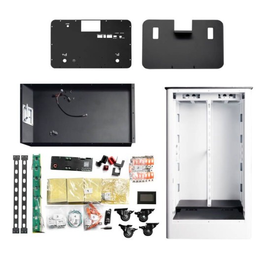 USA STOCK  Docan Apexium Vertical 3.0 DIY Box Kits JK PB2A16S20P Inverter BMS 4.3" Touch LCD Screen Solar LiFePO4 Battery Enclosure