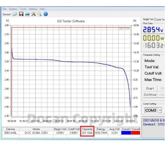 EU STOCK EVE LF314 MB31 Grade A LiFePO4 3.2V Laser-Welded M6 Studs Prismatic Cell Test Capacity Over 330Ah